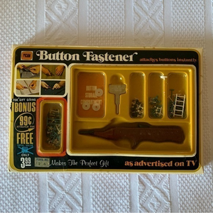 Vintage 1972‎ Picam Button Fastener with Instructions